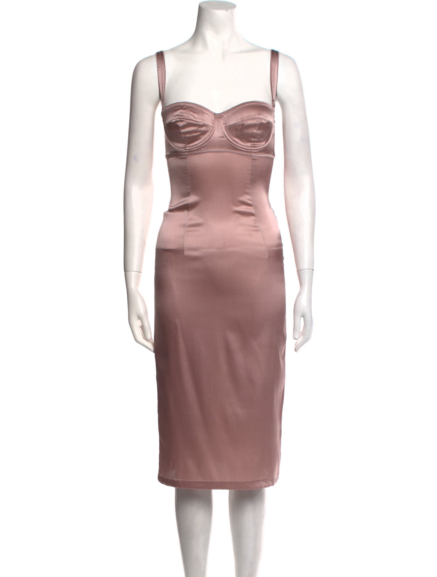 Square Neckline Midi Length Dress w/ Tags