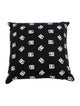 Dolce & Gabbana DG Logo Print Canvas Cushion