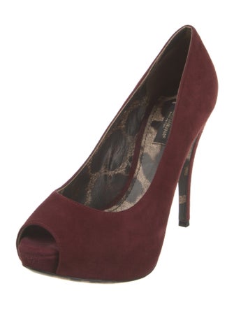 Dolce & Gabbana Suede Slingback Sandals