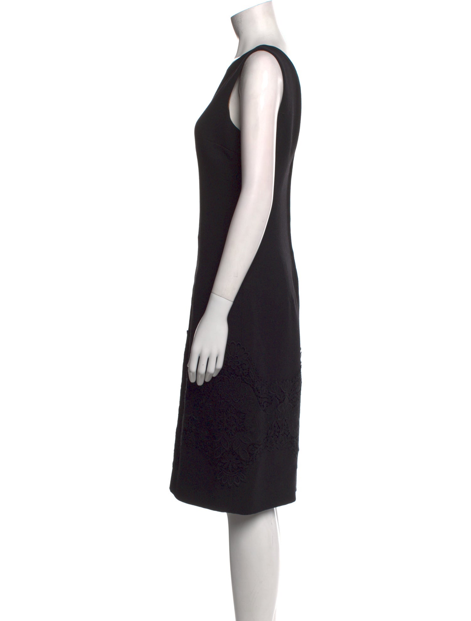 Dolce & Gabbana Virgin Wool Knee-Length Dress