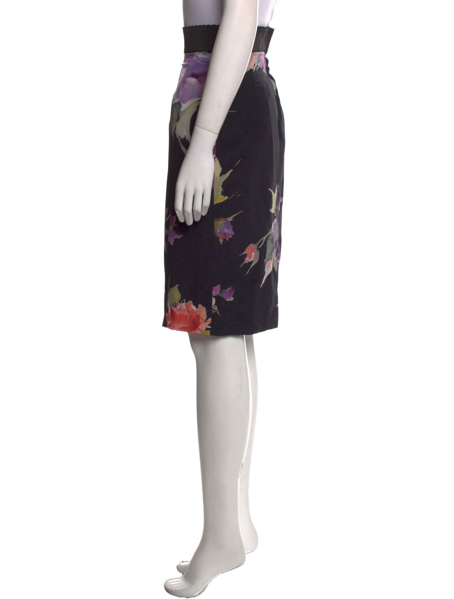 Dolce & Gabbana Silk Knee-Length Skirt