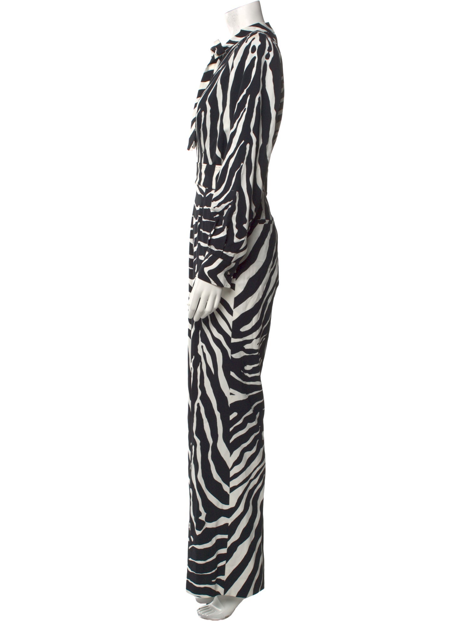 Dolce & Gabbana Silk Animal Print Jumpsuit