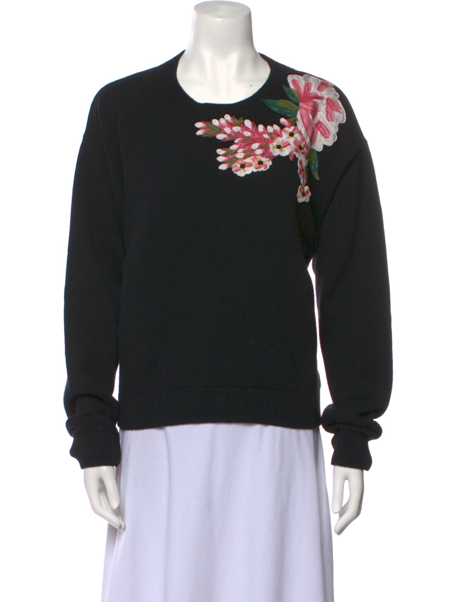 Dolce & Gabbana Virgin Wool Graphic Print Sweater