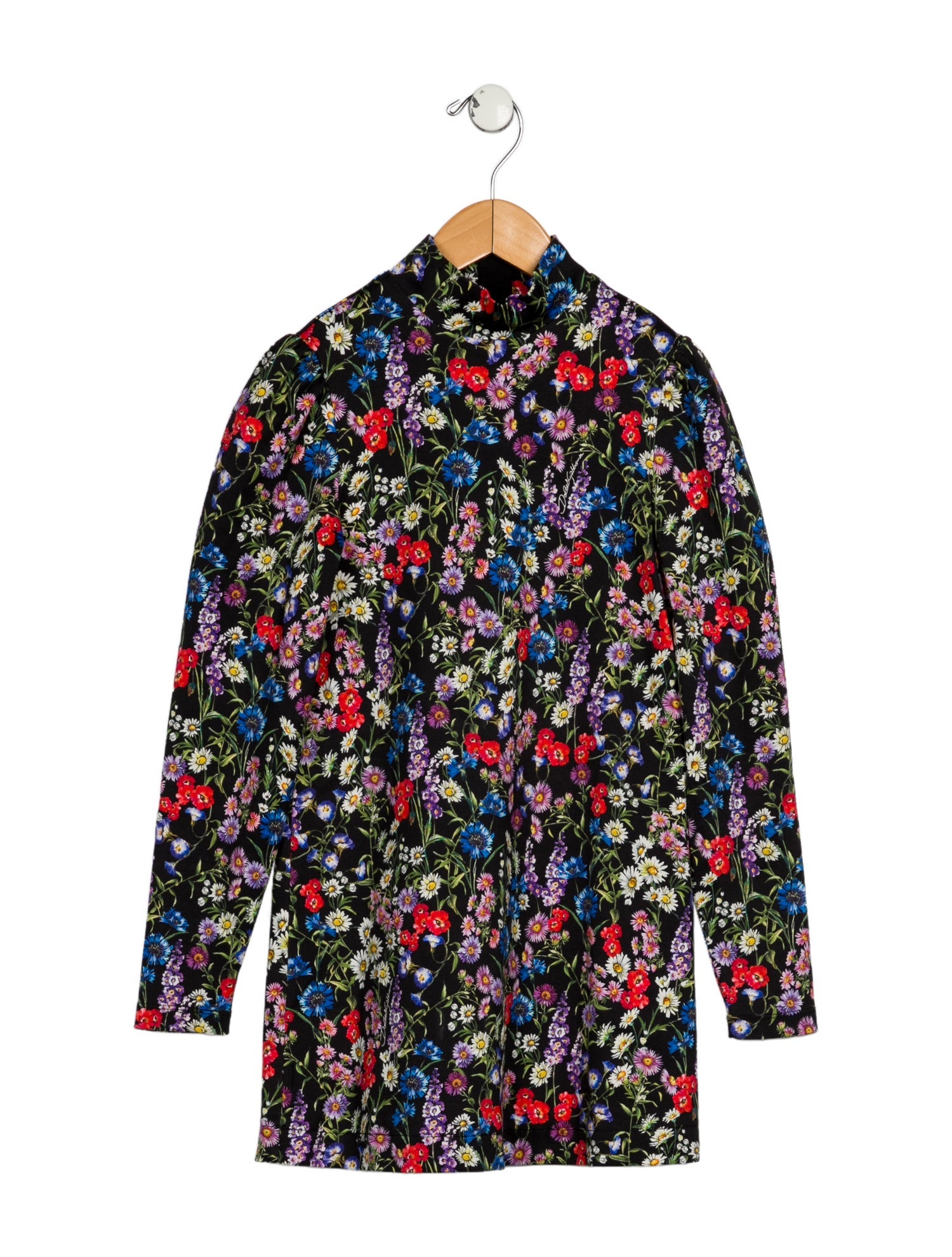 Dolce & Gabbana Long Sleeve Floral Dress