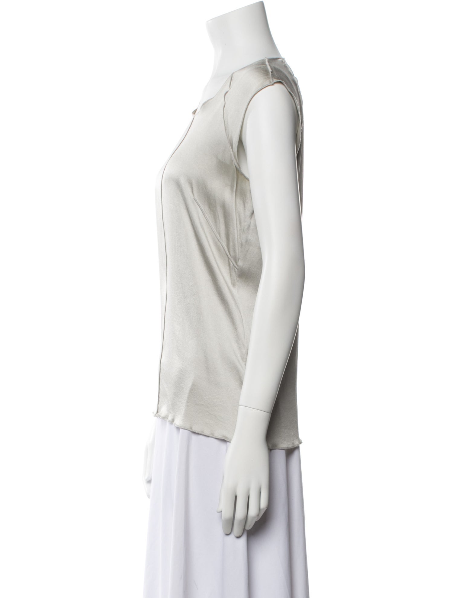 Dolce & Gabbana Silk Scoop Neck Top