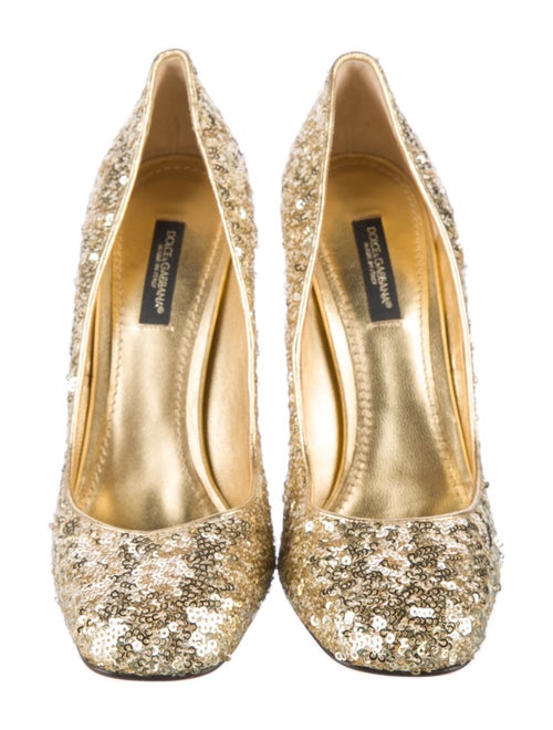 Dolce & Gabbana Sequins Crystal Embellishments Pumps