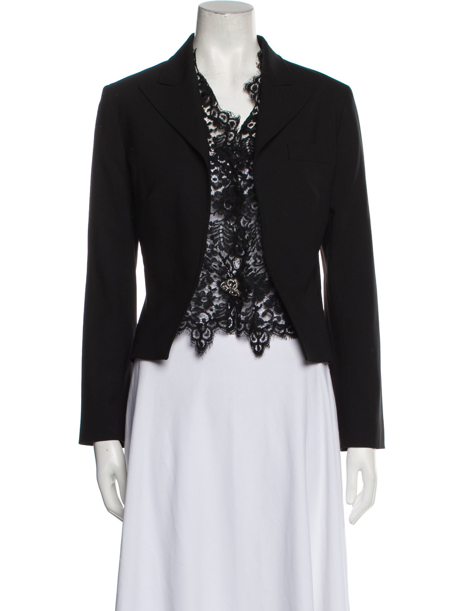 Dolce & Gabbana Wool Lace Pattern Evening Jacket