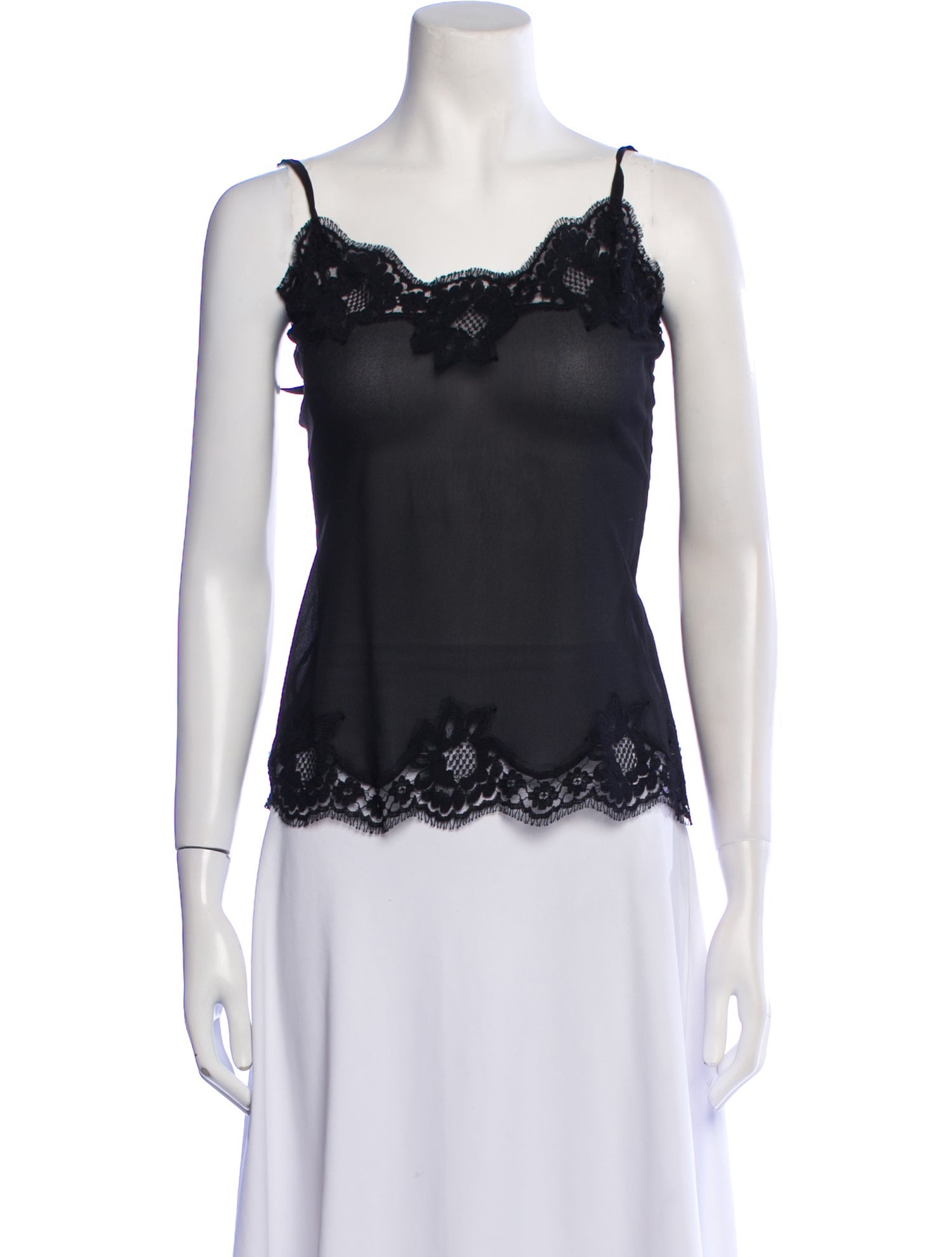 Dolce & Gabbana Silk Lace Trim Embellishment Nightgown w/ Tags