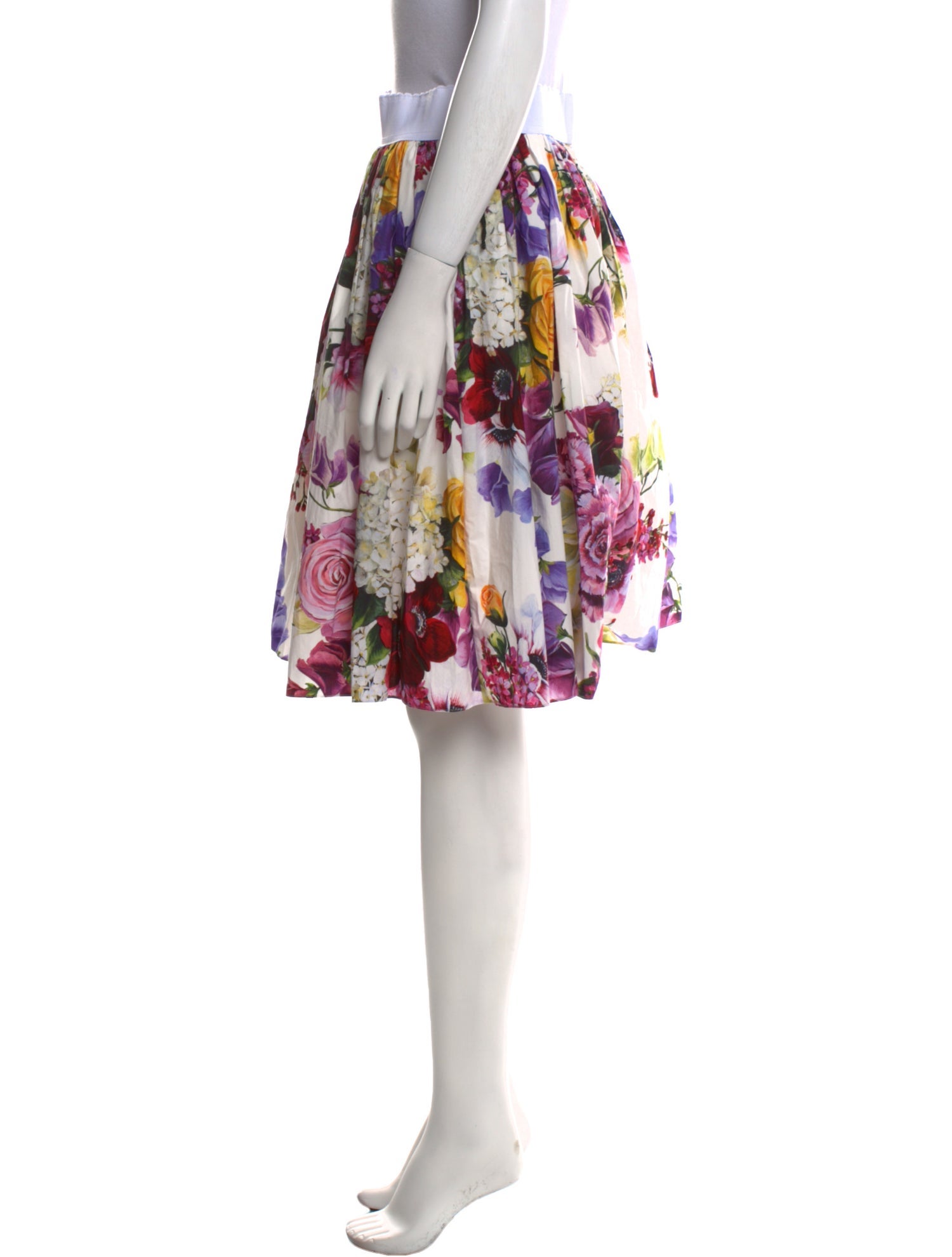 Dolce & Gabbana Floral Print Knee-Length Skirt