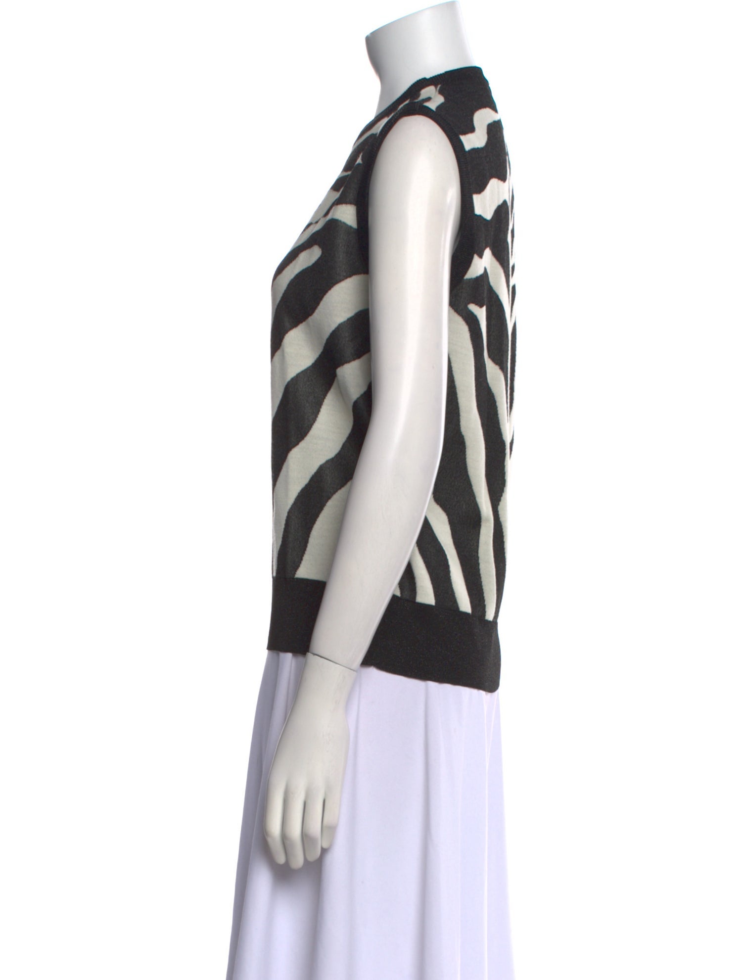 Dolce & Gabbana Virgin Wool Animal Print Sweater