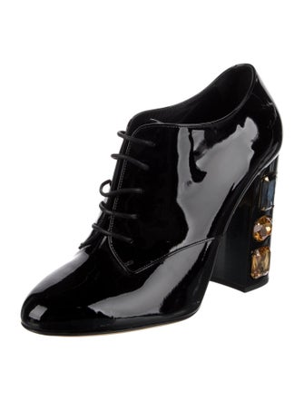 Dolce & Gabbana Patent Leather Crystal Embellishments Pumps
