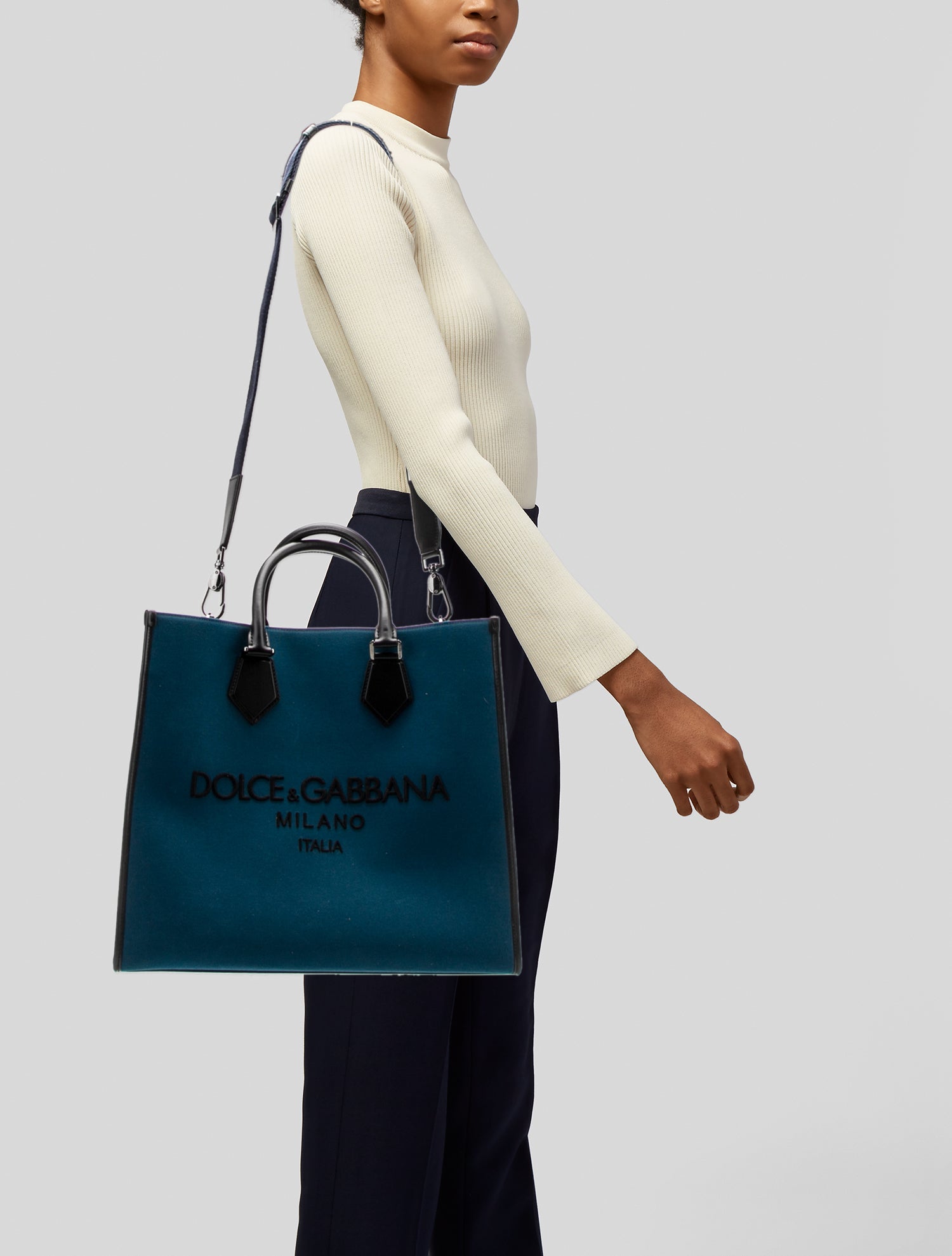 Dolce & Gabbana Canvas Shoulder Bag