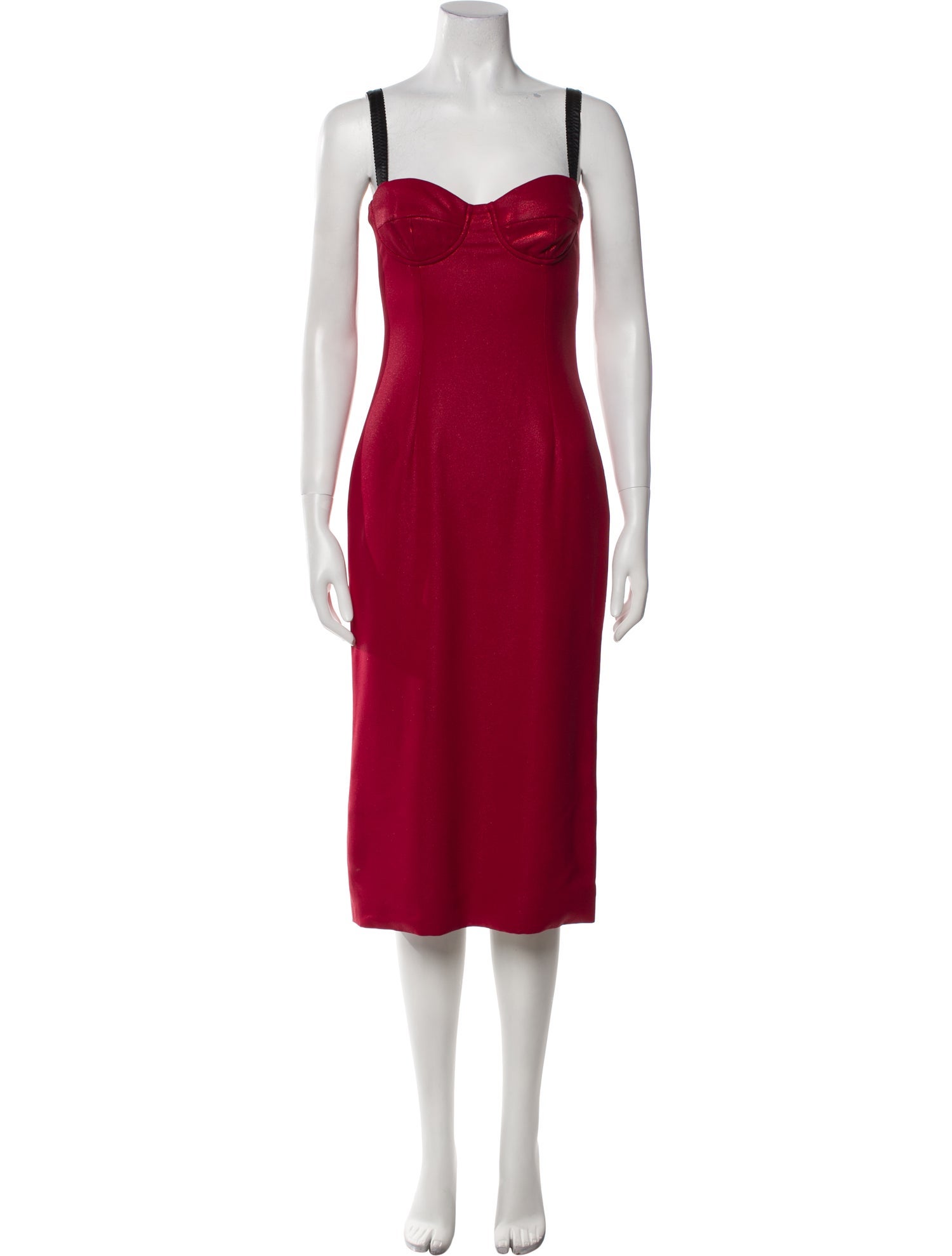 Dolce & Gabbana Virgin Wool Midi Length Dress