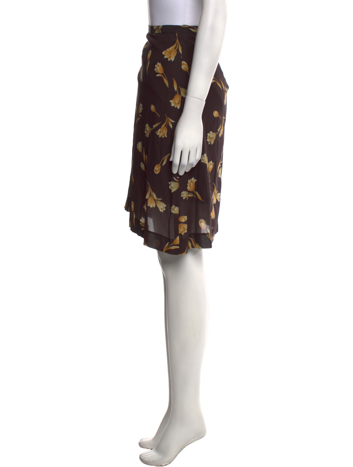 Dolce & Gabbana Silk Knee-Length Skirt