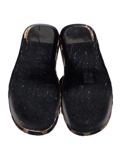 Dolce & Gabbana Terry Cloth Animal Print Slides
