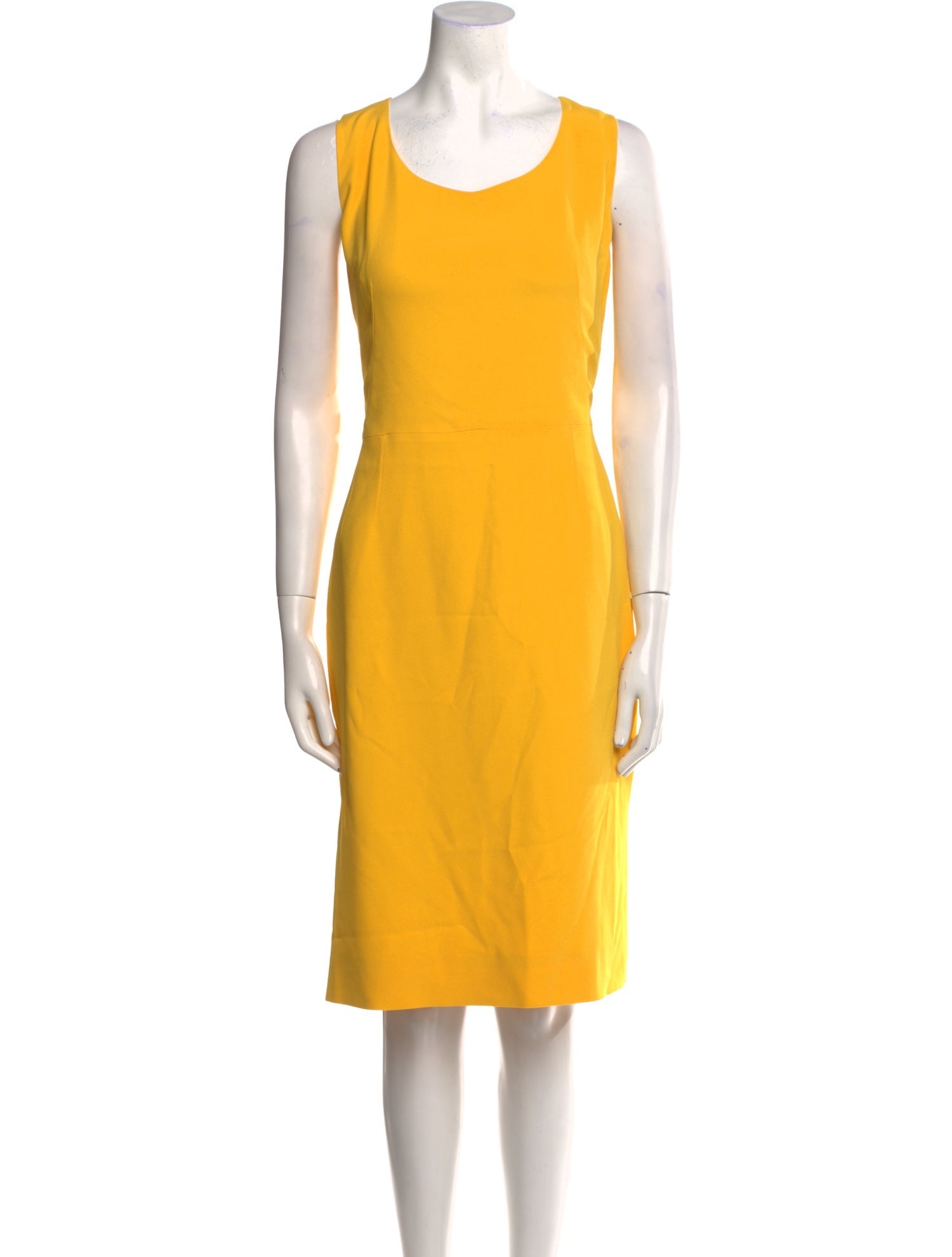 Dolce & Gabbana Scoop Neck Midi Length Dress