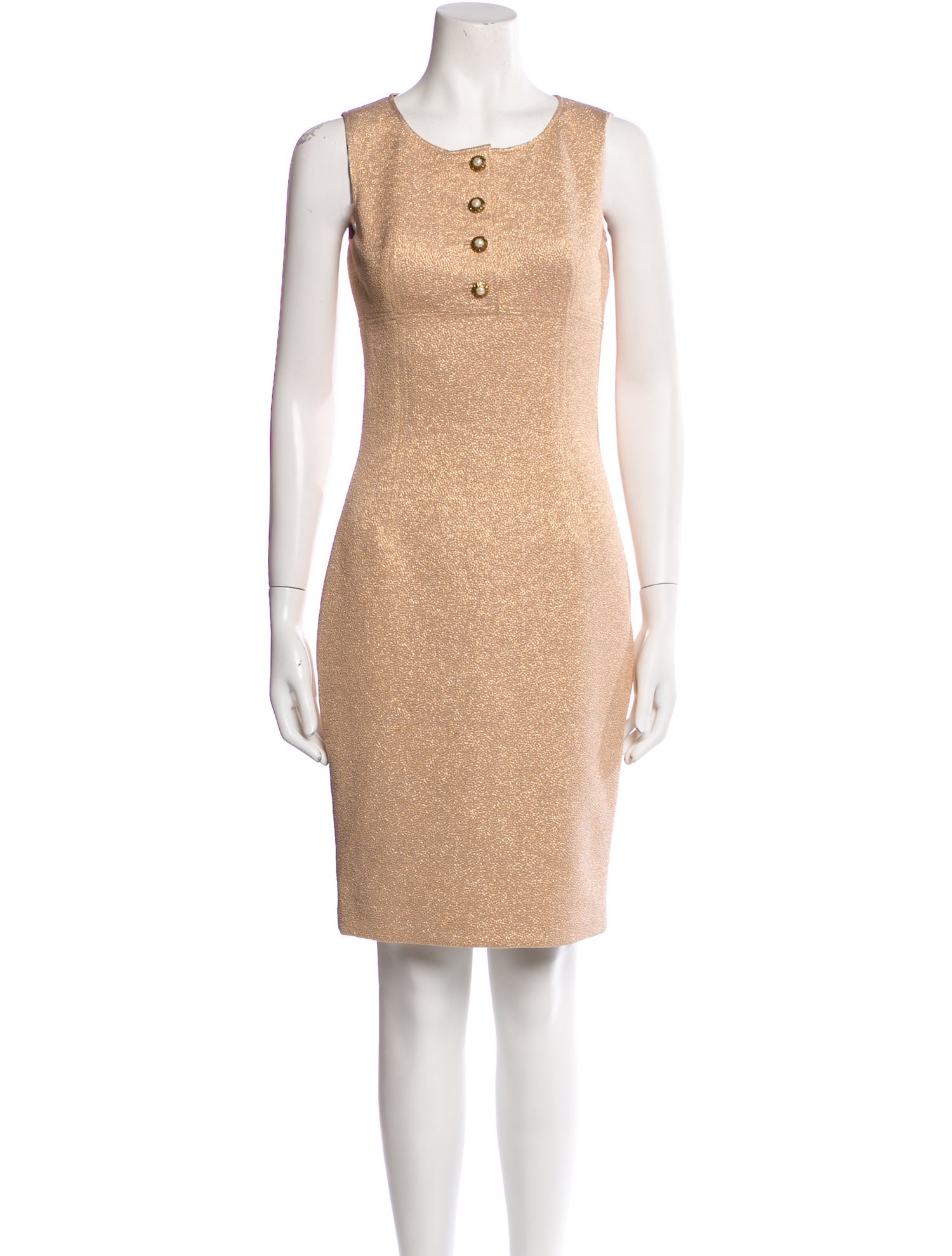 Dolce & Gabbana Scoop Neck Knee-Length Dress