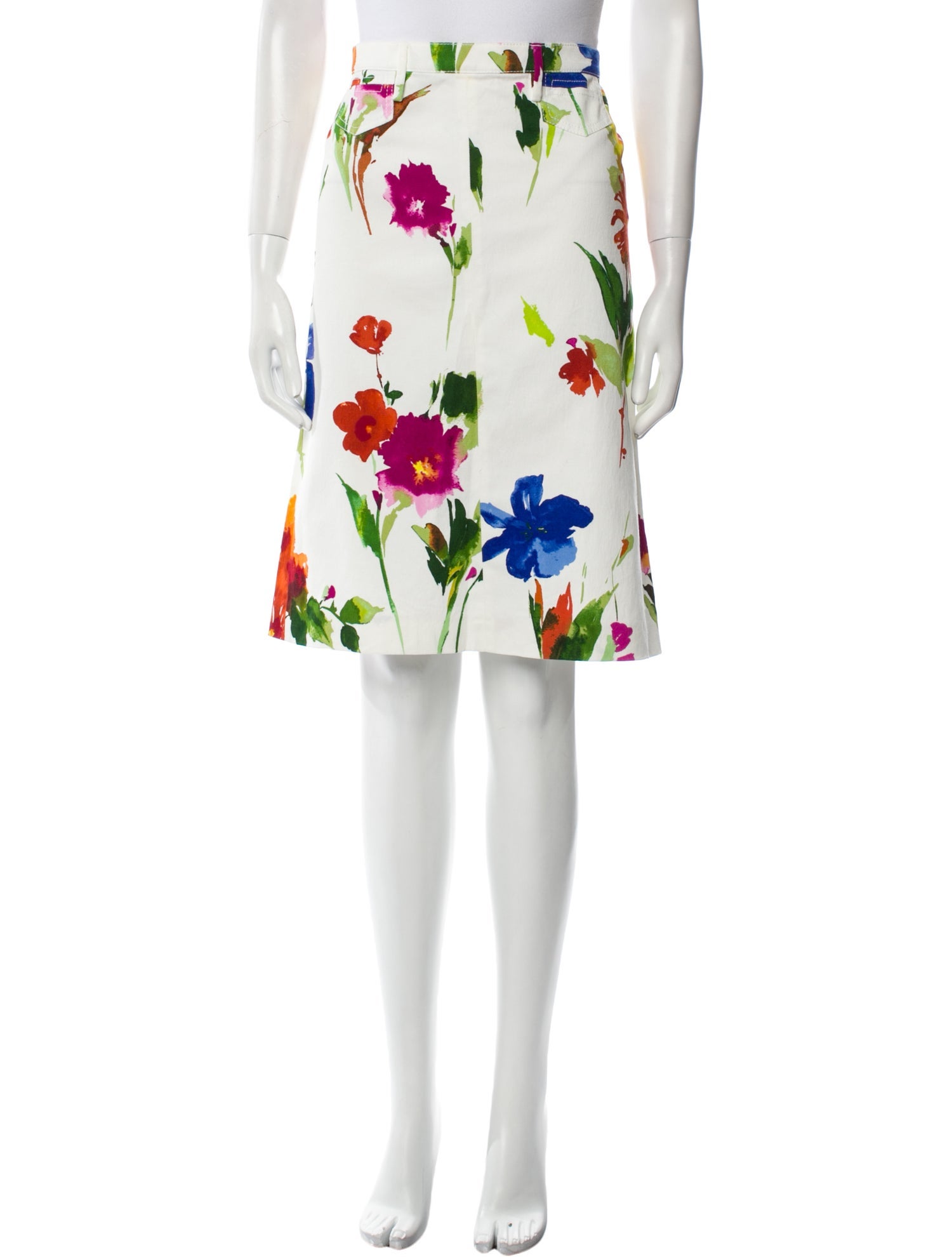 Dolce & Gabbana Floral Print Knee-Length Skirt