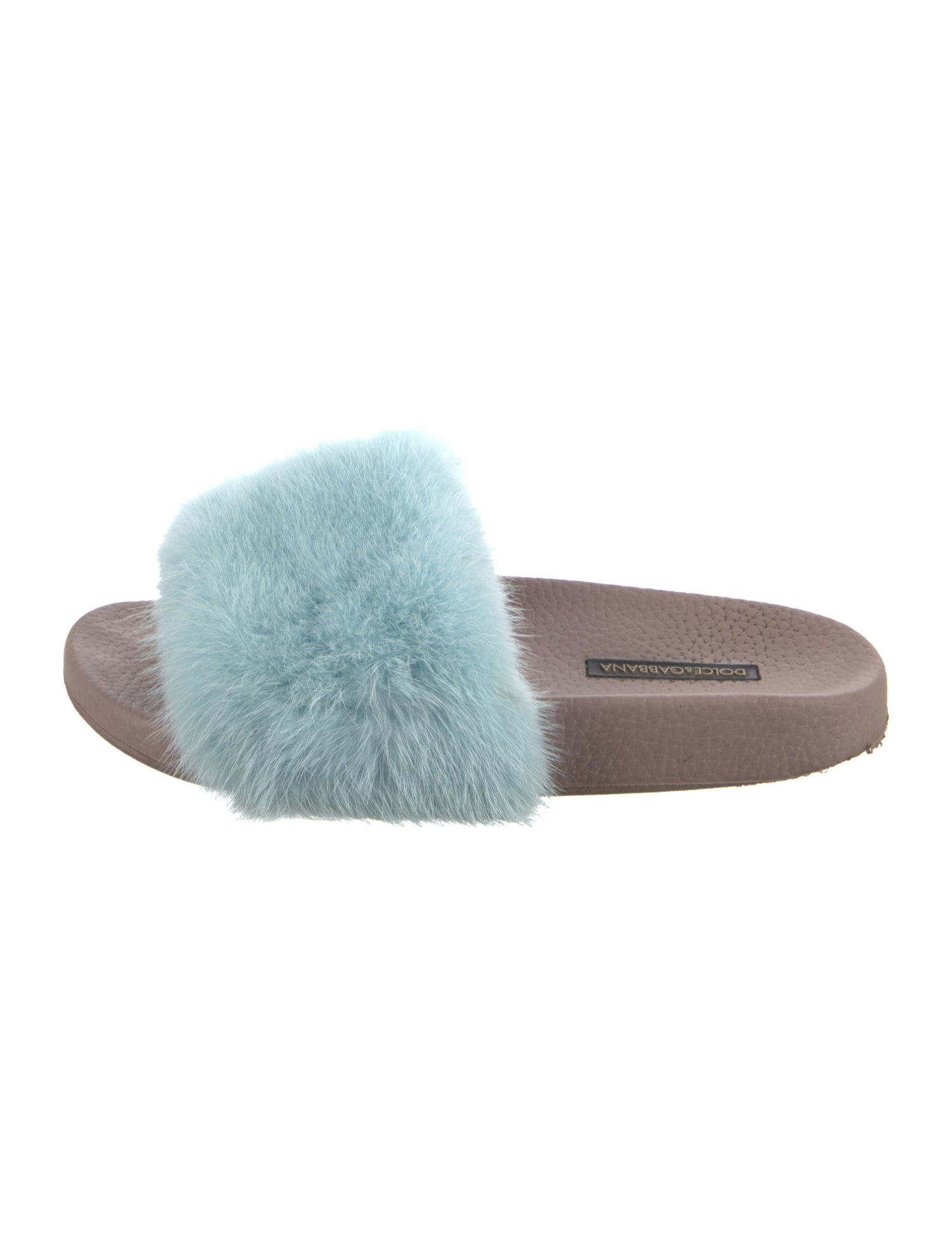 Dolce & Gabbana Mink Slides