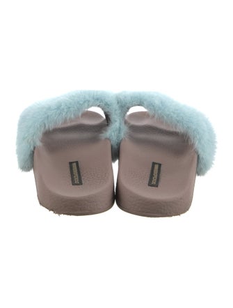 Dolce & Gabbana Mink Slides