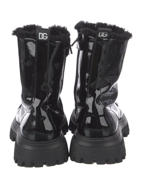 Dolce & Gabbana Patent Leather Combat Boots