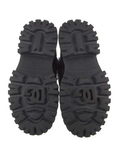 Dolce & Gabbana Patent Leather Combat Boots