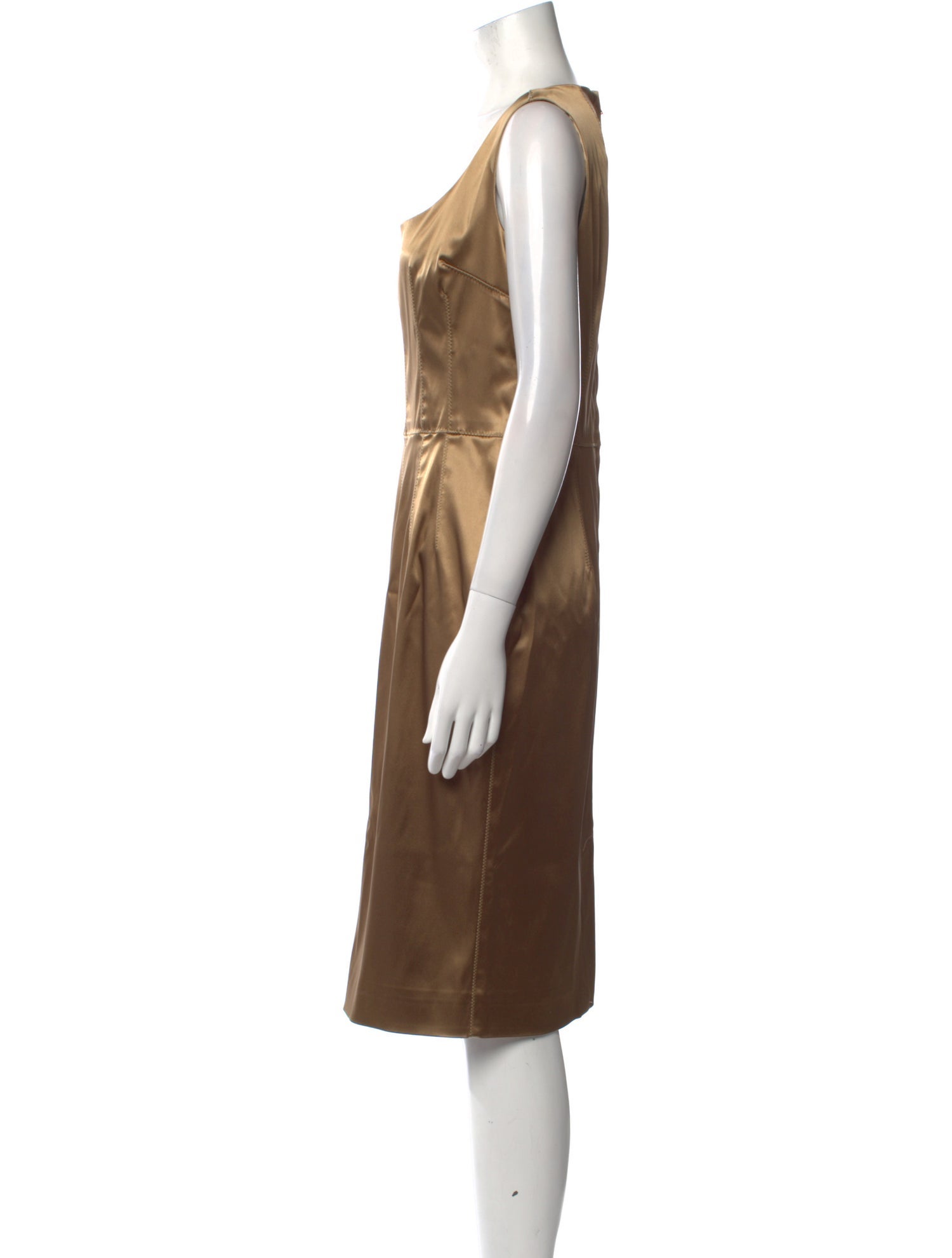 Dolce & Gabbana Satin Midi Length Dress