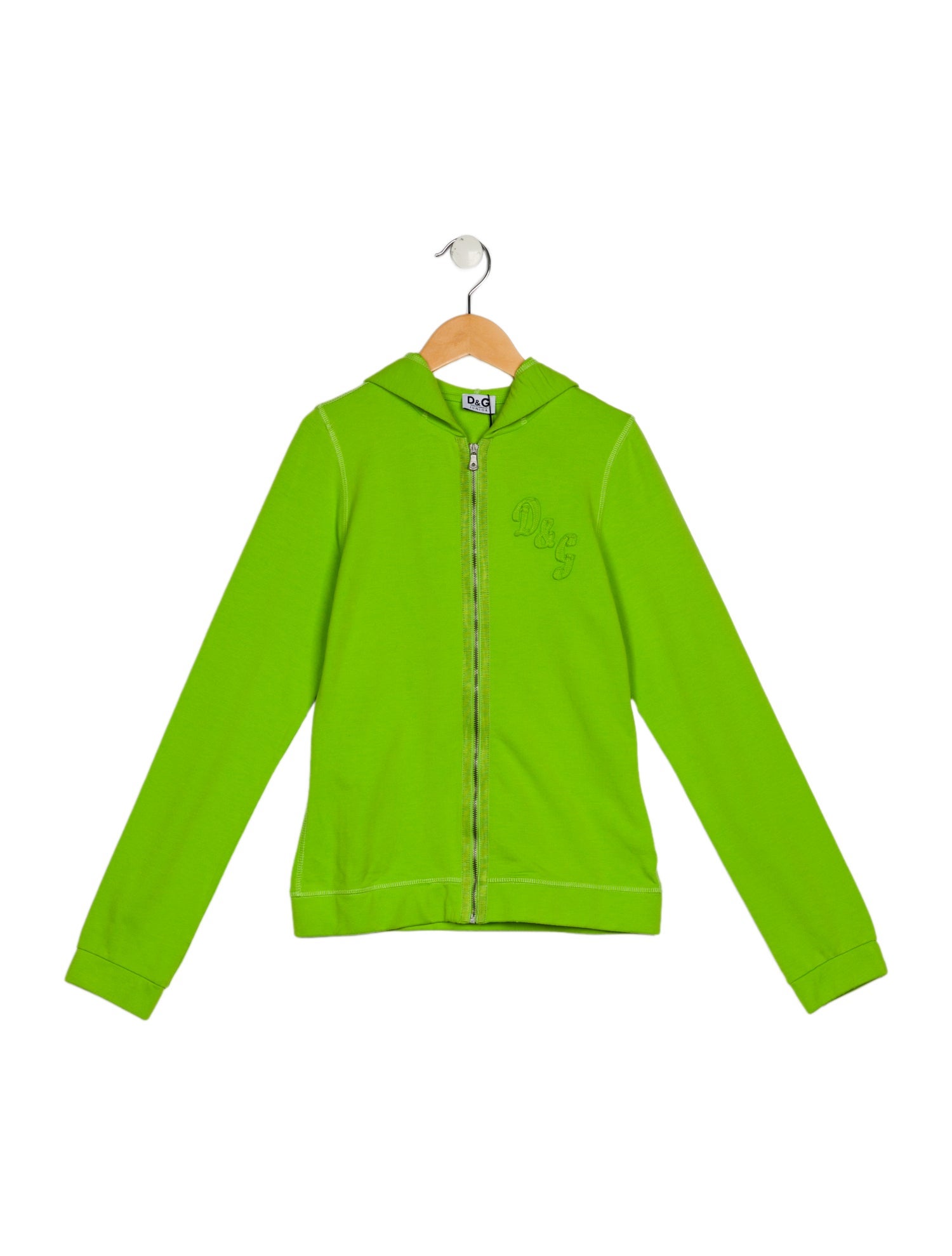 Dolce & Gabbana Kids Girls' Solid Hooded Zip-Up Jacket w/ Tags