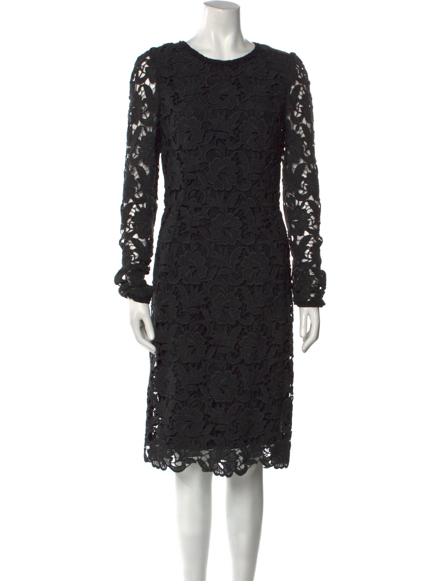Dolce & Gabbana Wool Knee-Length Dress