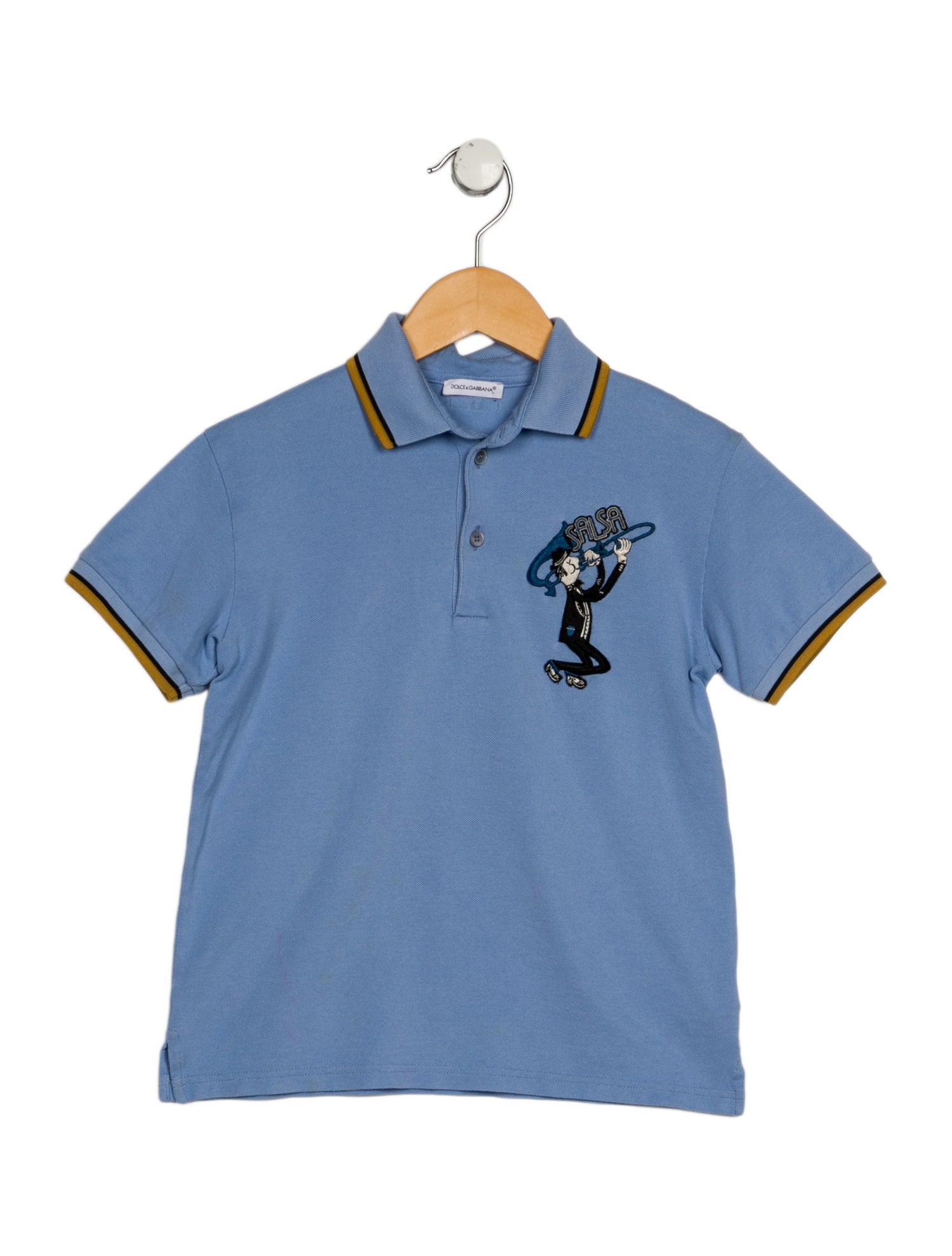 Dolce & Gabbana Kids Boys' Embroider-Embellished Polo Shirt