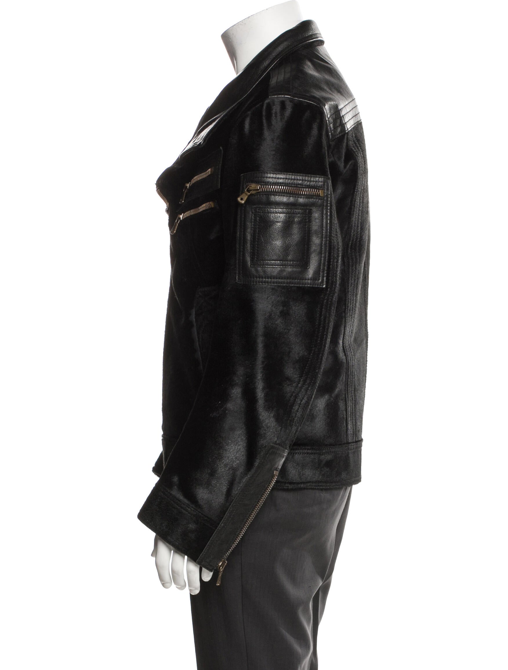 Dolce & Gabbana Leather Moto Jacket