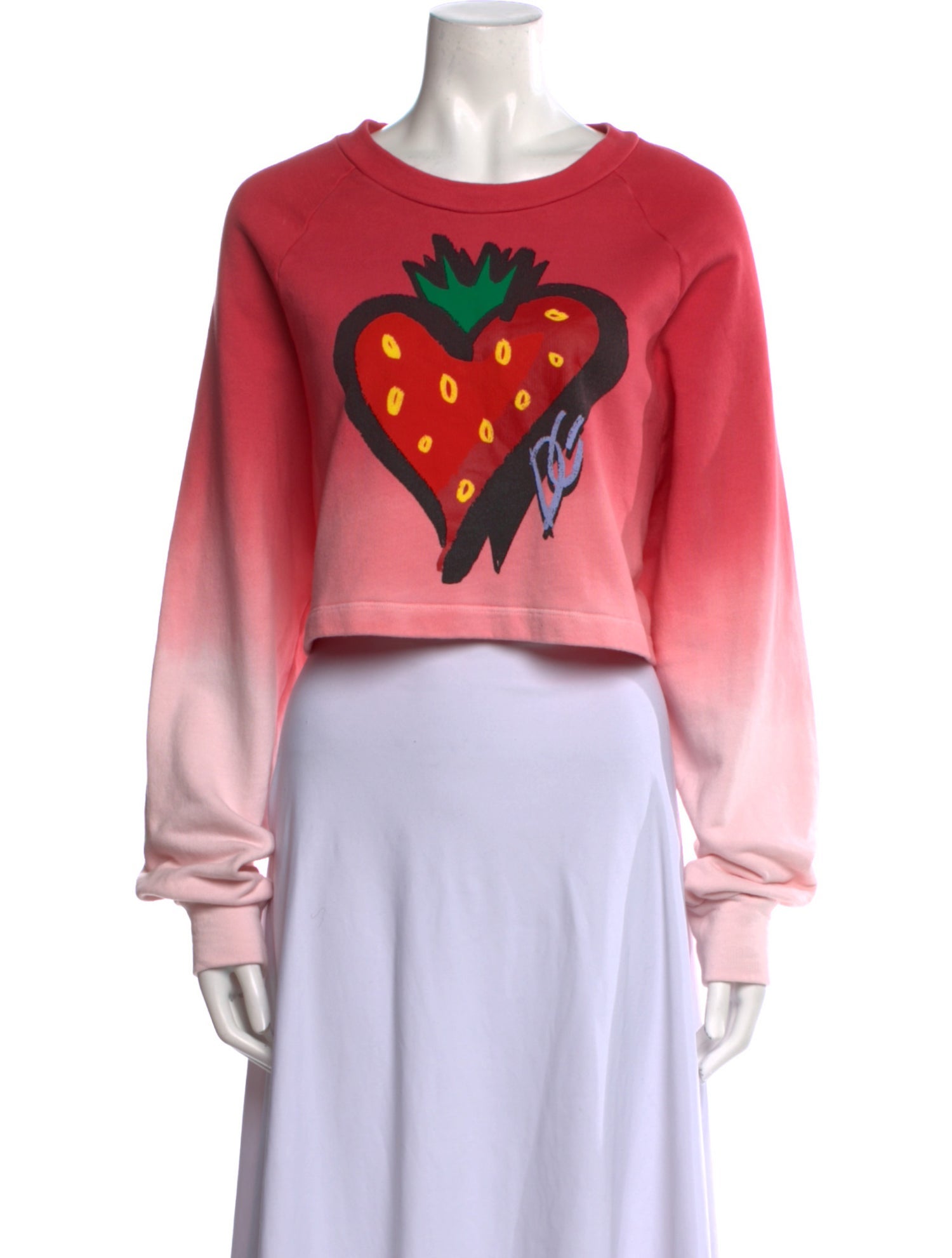 Dolce & Gabbana Graphic Print Crew Neck Sweatshirt