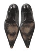 Dolce & Gabbana Leather Houndstooth Print Pumps