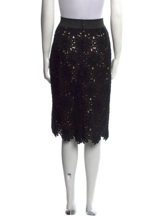 Dolce & Gabbana Lace Pattern Knee-Length Skirt