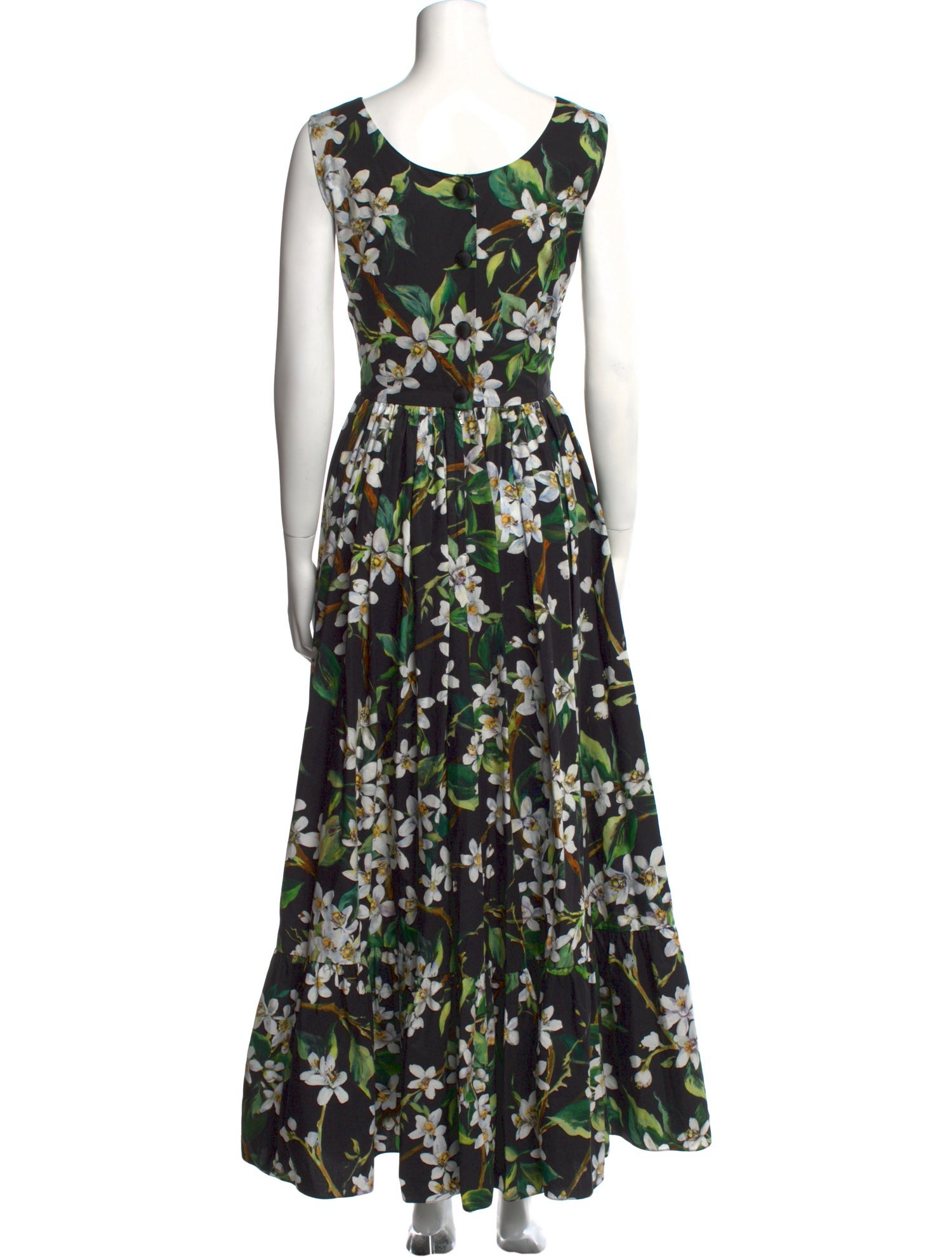 Dolce & Gabbana Floral Print Long Dress