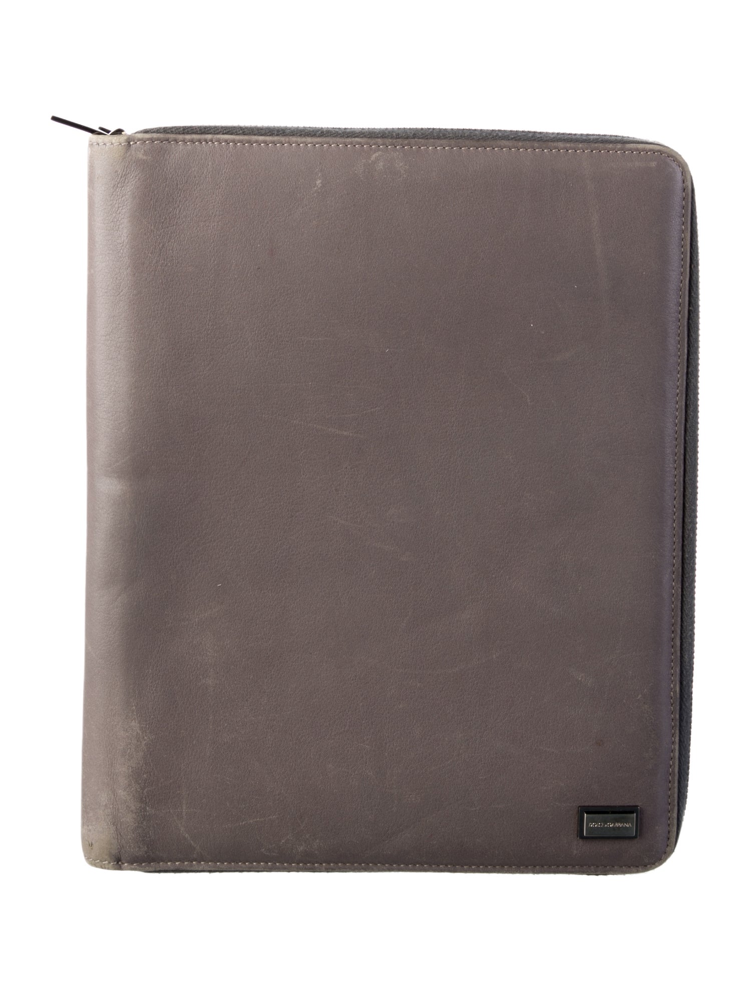 Dolce & Gabbana Solid Leather Lap-Top case