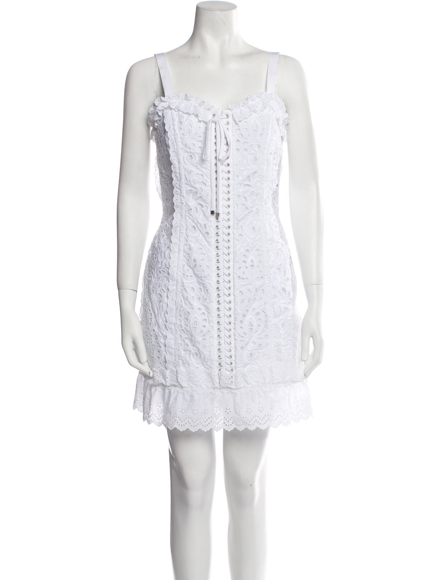 Dolce & Gabbana Square Neckline Mini Dress w/ Tags
