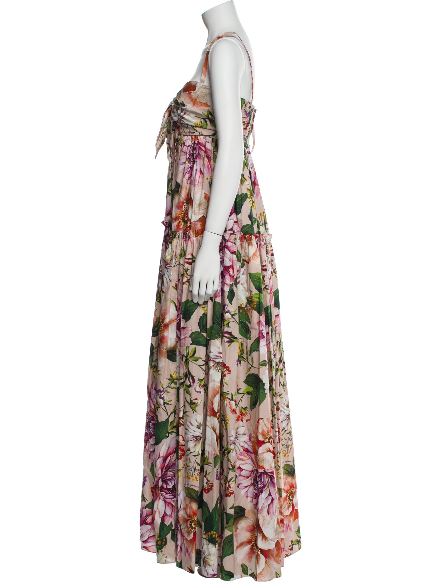 Dolce & Gabbana Floral Print Long Dress w/ Tags