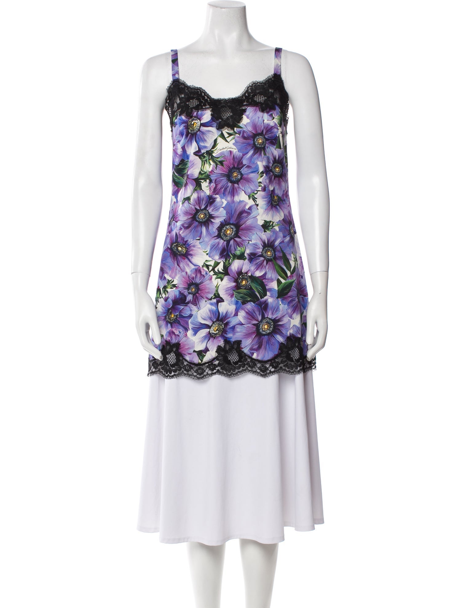 Dolce & Gabbana Silk Floral Print Tunic