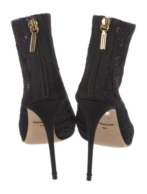 Dolce & Gabbana Lace Lace Pattern Lace-Up Boots