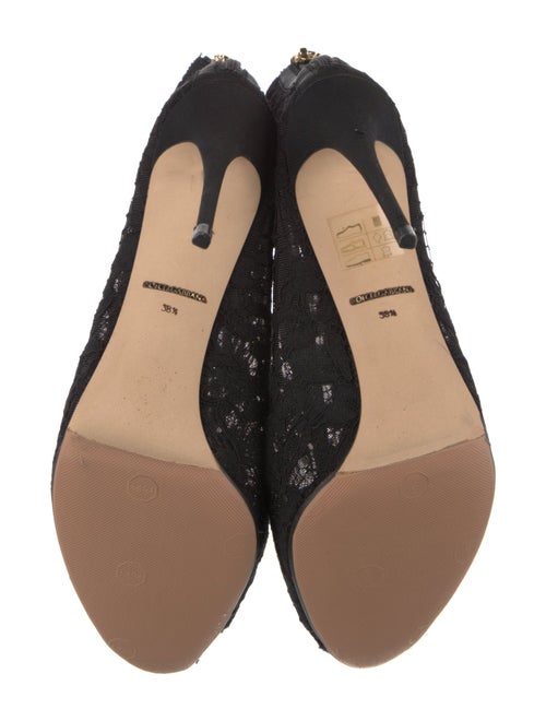 Dolce & Gabbana Lace Lace Pattern Lace-Up Boots