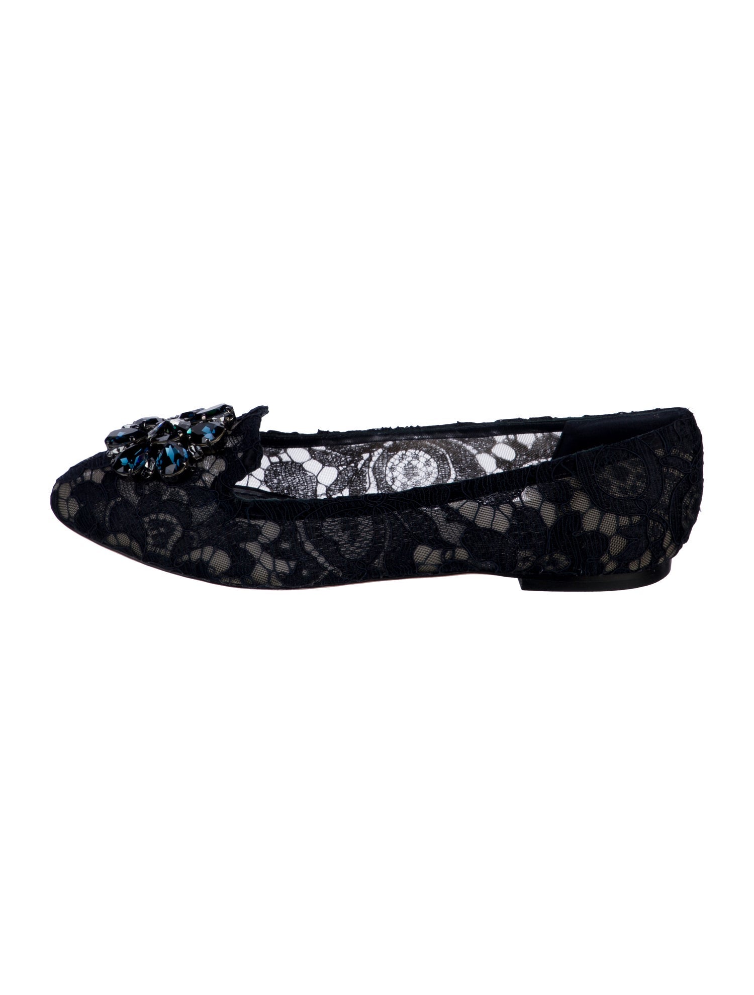 Dolce & Gabbana Lace Lace Pattern Flats