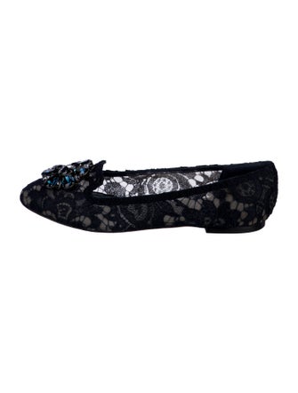 Dolce & Gabbana Lace Lace Pattern Flats