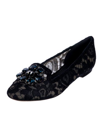 Dolce & Gabbana Lace Lace Pattern Flats