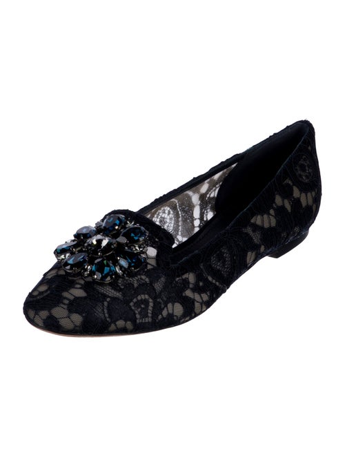 Dolce & Gabbana Lace Lace Pattern Flats