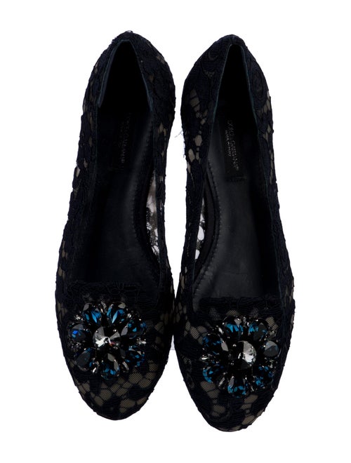Dolce & Gabbana Lace Lace Pattern Flats