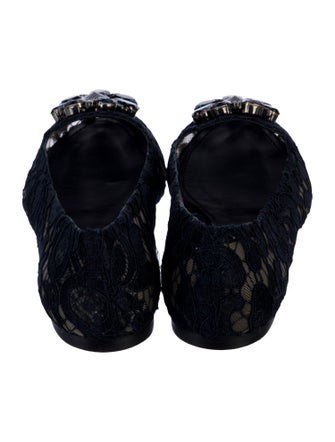 Dolce & Gabbana Lace Lace Pattern Flats
