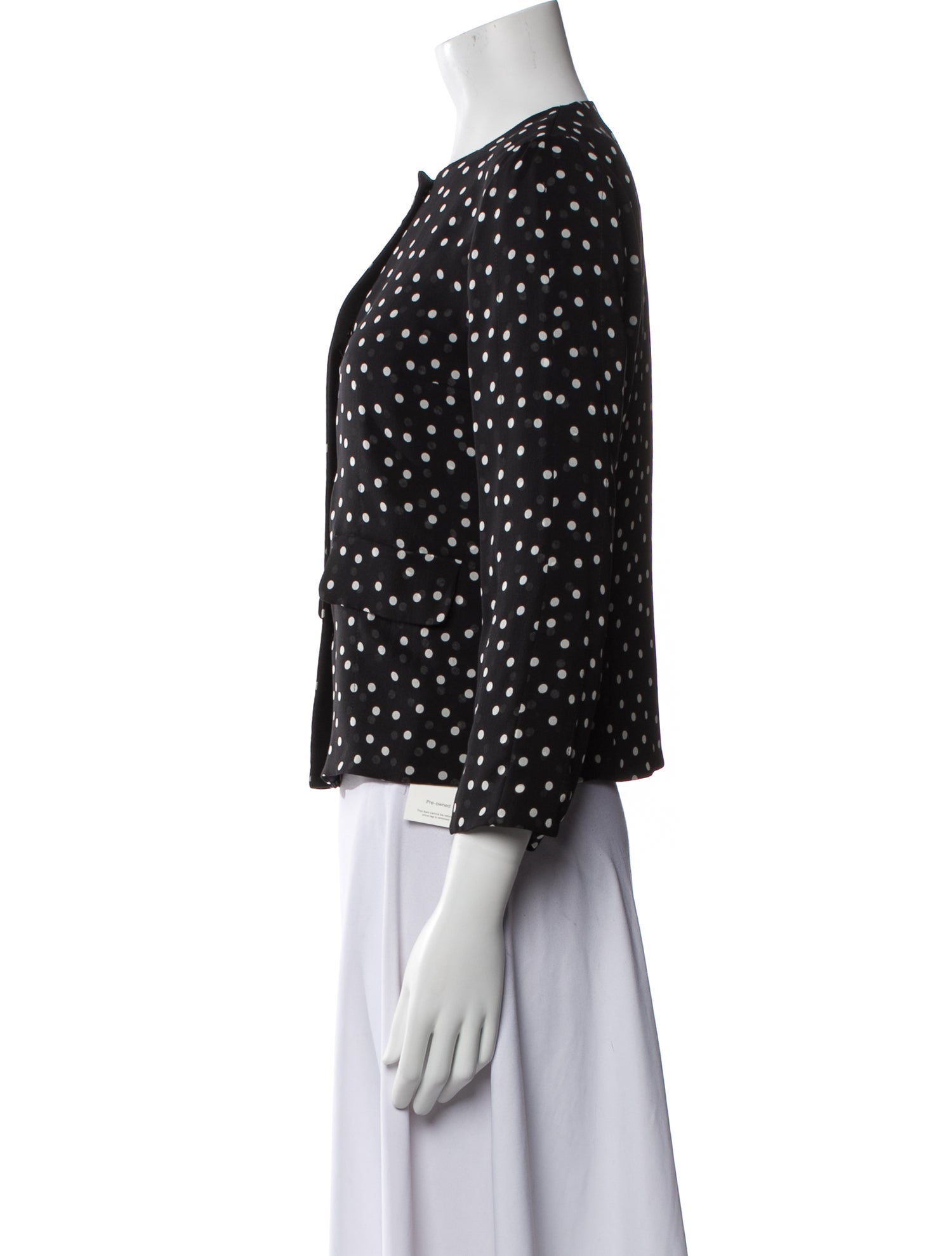 Dolce & Gabbana Silk Polka Dot Print Blouse
