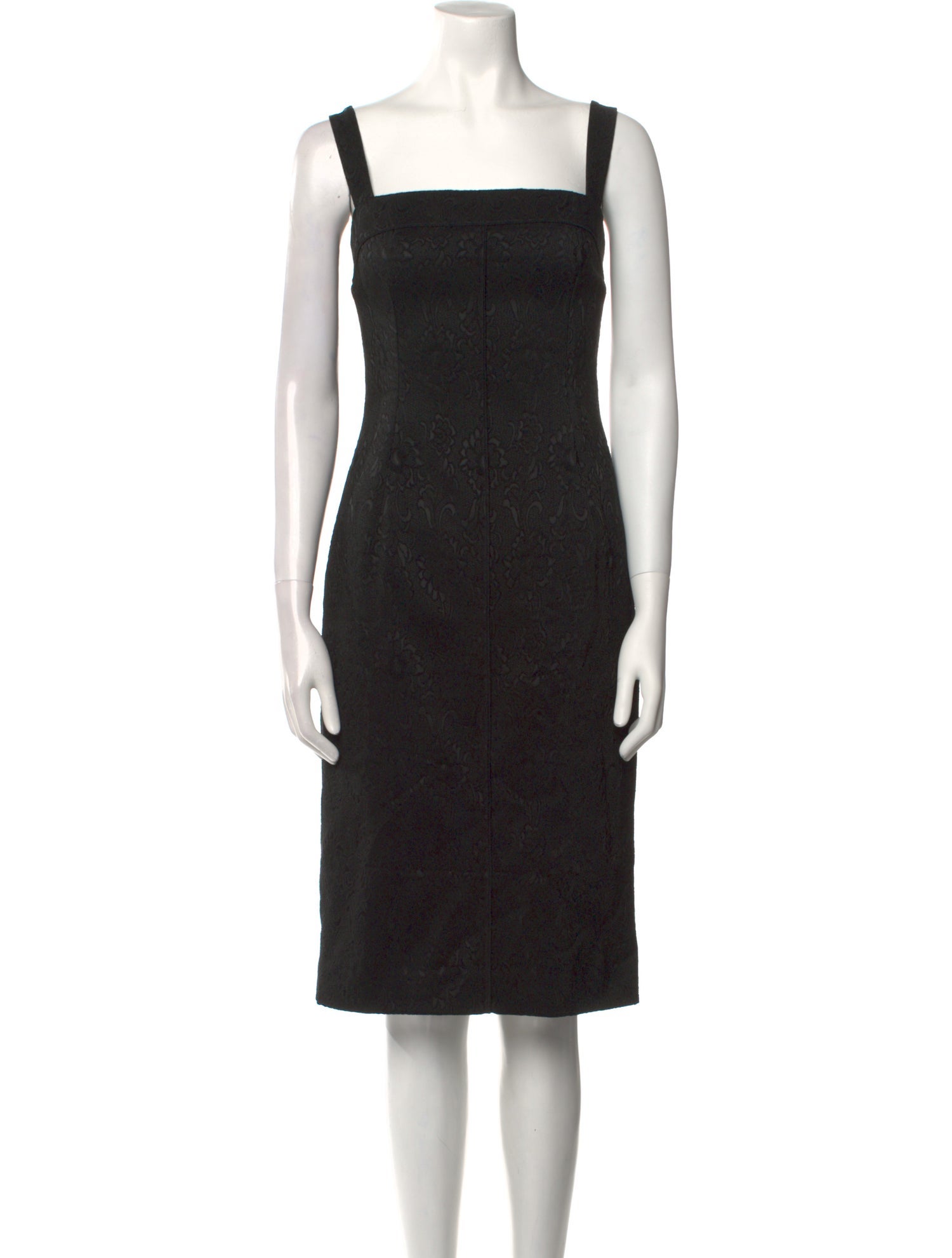 Dolce & Gabbana Square Neckline Knee-Length Dress