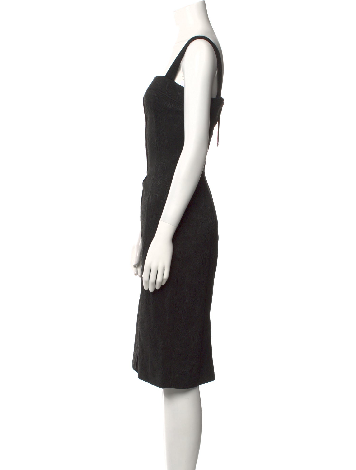 Dolce & Gabbana Square Neckline Knee-Length Dress